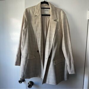 Madewell Womens White Blazer Jacket